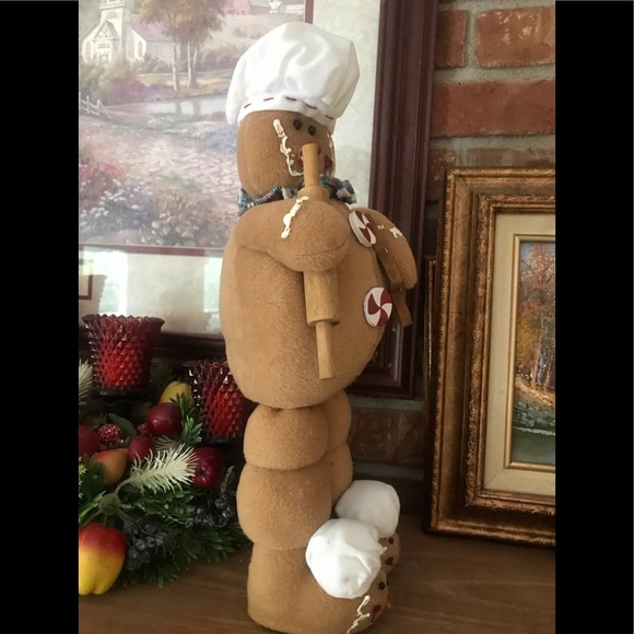 Rare Vintage Large Gingerbread Man Decor - Picture 5 of 12